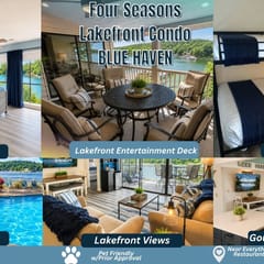 Blue Haven Lakefront 2 BED/2BATH/Pool/Pet Friendly-6PP