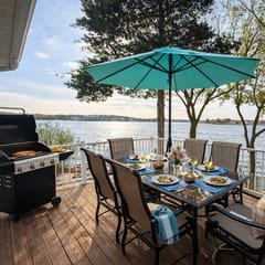Edgewater-Lakefront 3 BD/2.5BA/Deck/Dock/Gril-16P