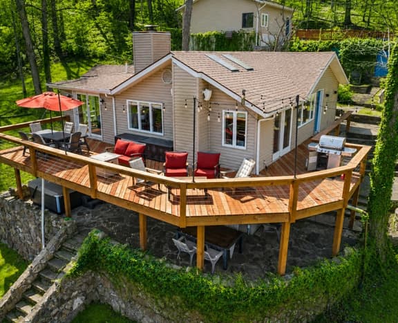 Stone Villa | Lakefront w/ Private Dock, Hot Tub, Firepit, Kayaks 3BD/3BA | Heart of Osage Beach - Image 1