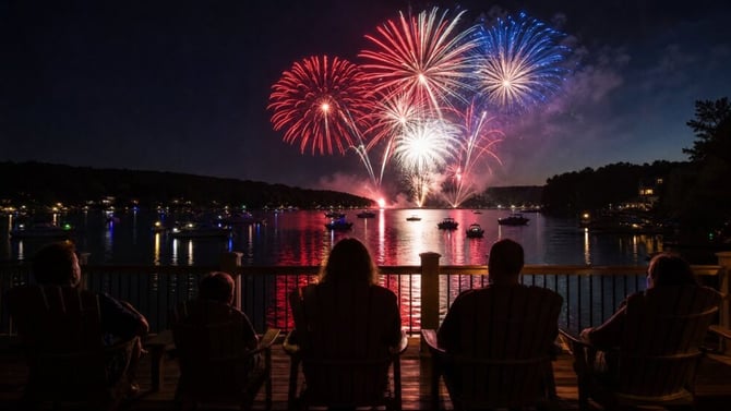 July 4th 2026 at the Lake: America's 250th, Fireworks & Boat Parades